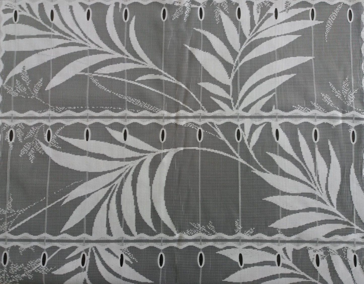 Rideau brise-vue blanc 60 cm de largeur motif Roseau – MarieTony